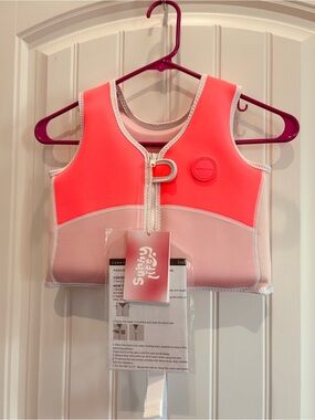 Sunnylife Melody the Mermaid Two-Tone Strawberry\Pink Swim Vest - NWT
